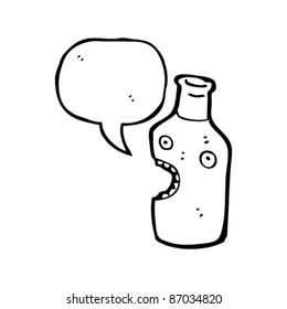 talking bottle cartoon