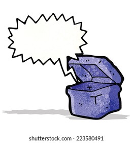personaje de caricatura de caja de conversación