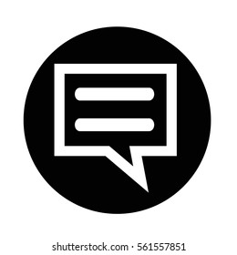 talking bubble chat icon