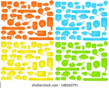 Talking bubbles - vector illustration