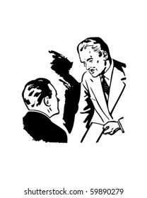 Talking Business - Retro Clip Art