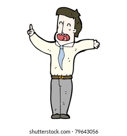 caricatura de hombres de negocios que hablan