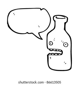 Cartoon-Flaschencharakter
