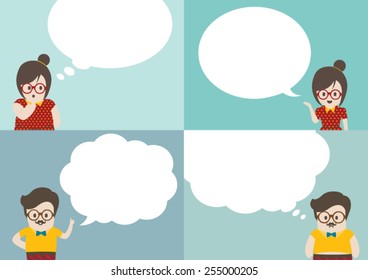 Talking cartoon character vector.