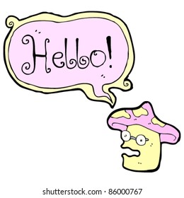 talking cartoon magic mushroom