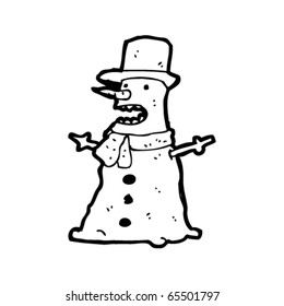 talking cartoon snowman
