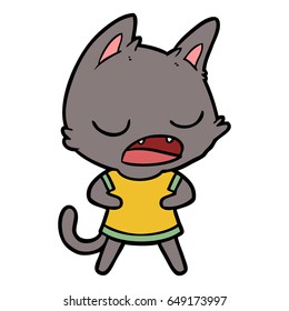 talking cat cartoon
