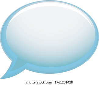 talking chat speech message bubble 3d sign