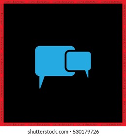 talking cloud icon vector eps10.