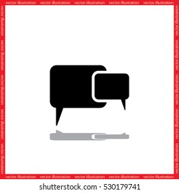 talking cloud icon vector eps10.