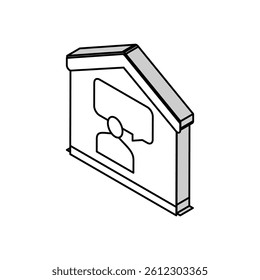 talking and communication isometric icon vector. talking and communication sign. isolated symbol illustration