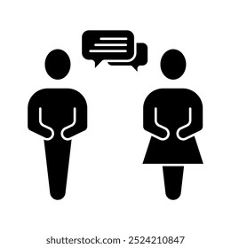 talking concept line icon. Simple element illustration. talking concept outline symbol design.