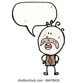 caricatura de papá parlante