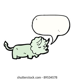 sprechender Dinosaurierkartoon