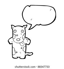 caricatura de perro parlante