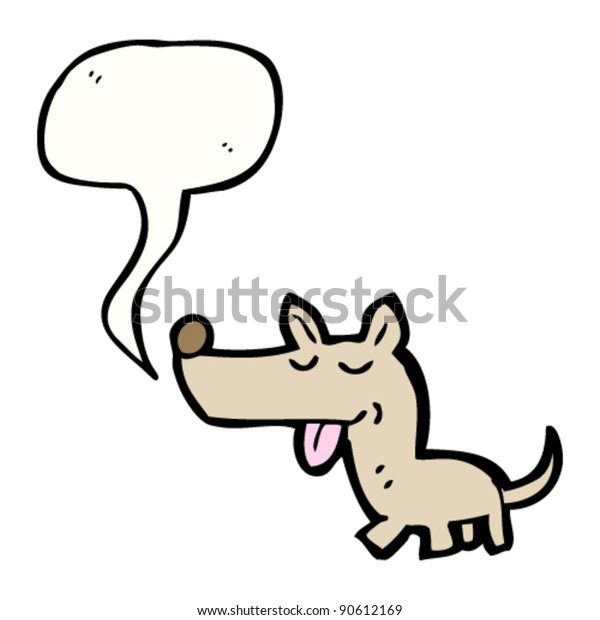 Talking Dog Cartoon Stock Vector (Royalty Free) 90612169 | Shutterstock