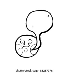 talking emoticon face cartoon