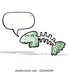 talking fish bones cartoon