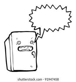 dibujos animados de nevera conversacional