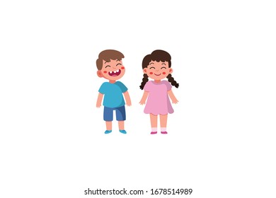 Talking With A friends Vector Object Illustration