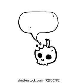 talking halloween skull apple