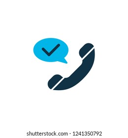 Talking icon colored symbol. Premium quality isolated answer call element in trendy style.