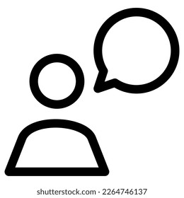 talking icon or logo isolated sign symbol vector illustration - high quality black style vector icons
