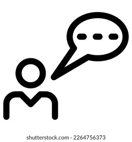 icono de conversación o logotipo símbolo de signo aislado ilustración vectorial - iconos vectoriales de estilo negro de alta calidad
