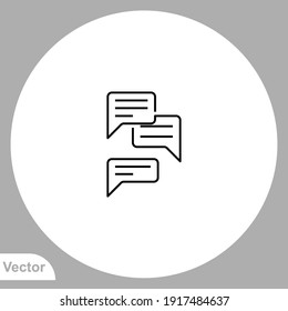 Talking icon sign vector,Symbol, logo illustration for web and mobile