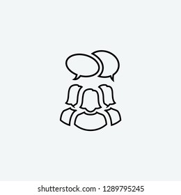 talking icon vector