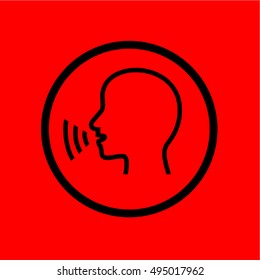 Talking line Icons.