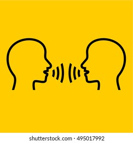 Talking line Icons.