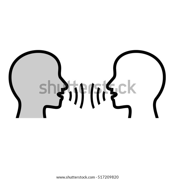 Talking Line Icons Stock Vector (Royalty Free) 517209820