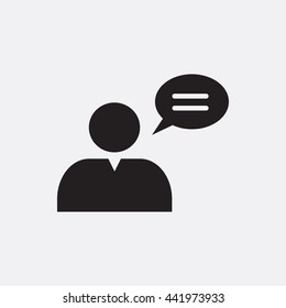 Talking man Icon
