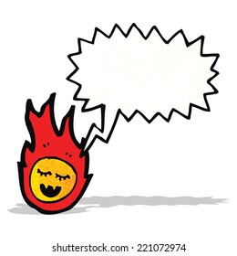 caricatura de meteorito de charla