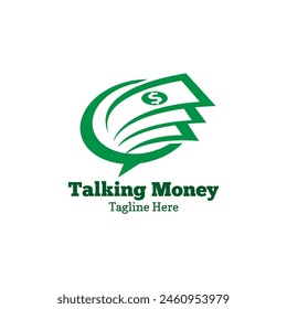 Talking Money Logo Design Template. Capital Logo Design Template. Fundraising Financial And Accounting. Business Capital Logo.