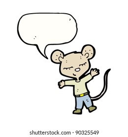 talking mouse in clothes cartoon