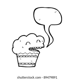 talking muffin cartoon character
