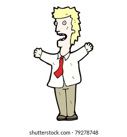 talking office man