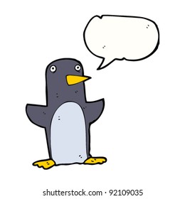 talking penguin cartoon