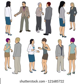 Talking people