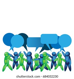 Talking people icon.Communication icon.  illustration in vector format