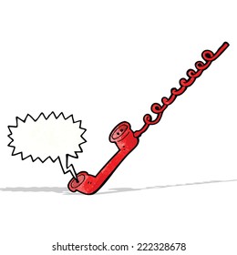 caricatura del teléfono de conversación