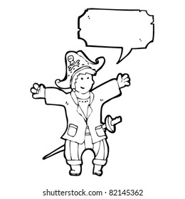 sprechende Piratenfigur