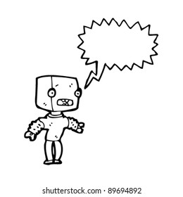 talking robot kid cartoon