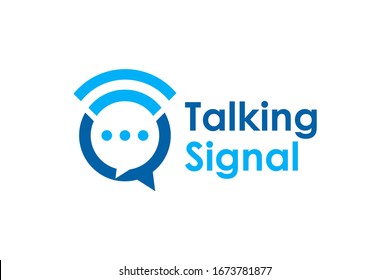 Talking signal for logo design concept, very suitable in various business purposes, also for icon, symbol and many more.