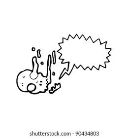 talking skull cartoon