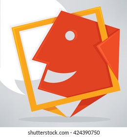 talking, speaking and communication icon, sign or banner
