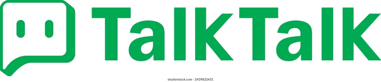 Talking - speech bubbles vector logo concept illustration in flat style. Dialogue icon. Chat sign. Social media symbol. Communication messages insignia. Design element.