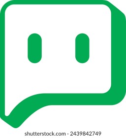 Talking - speech bubbles vector logo concept illustration in flat style. Dialogue icon. Chat sign. Social media symbol. Communication messages insignia. Design element.